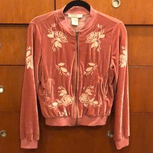 Velvet Bomber Jacket
